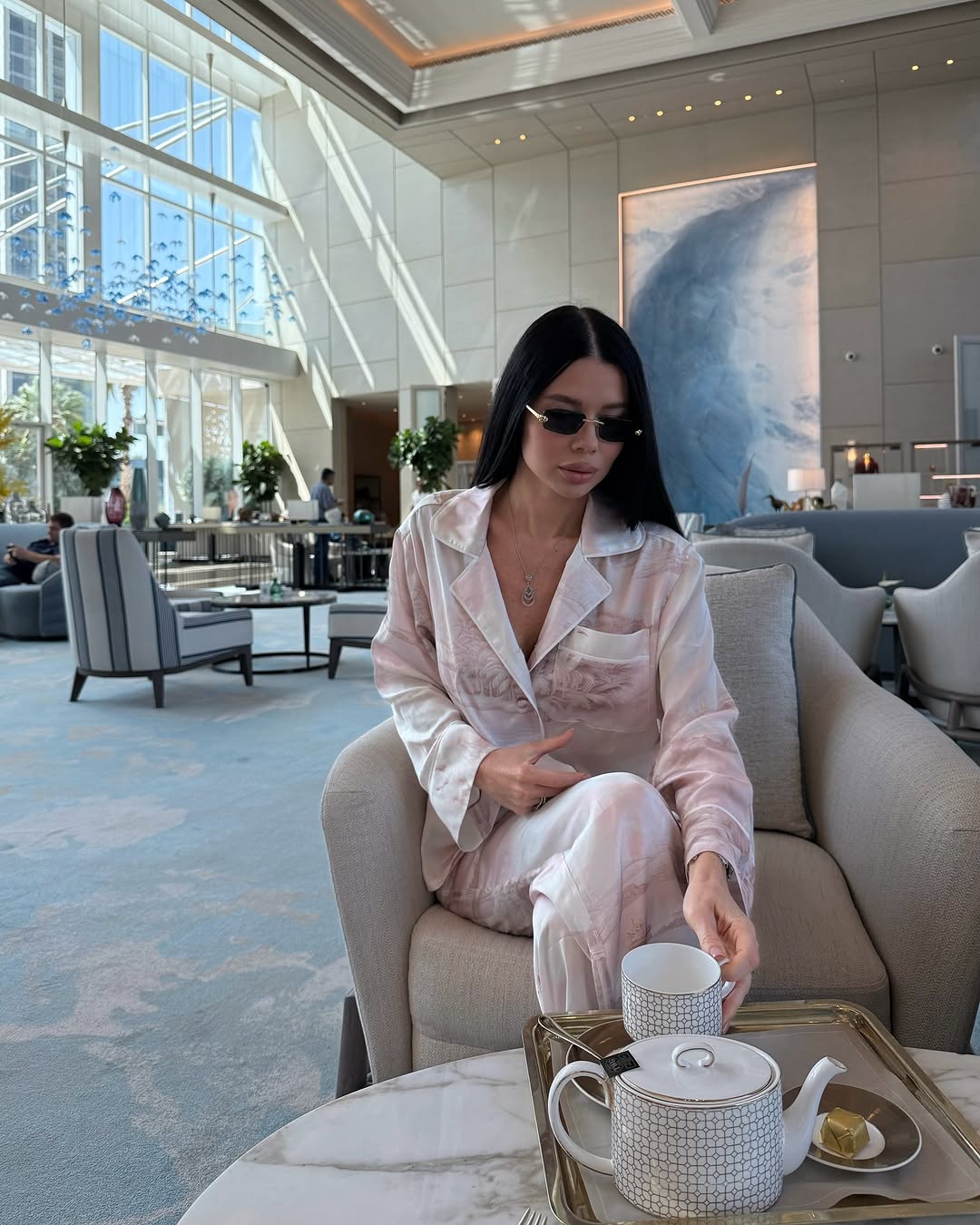 Комплект ORIANA пудровий